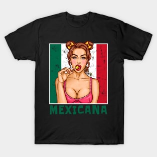 Proud Mexico Flag, Mexico gift heritage, Mexican girl Boy Friend Mexicano Chingona T-Shirt
